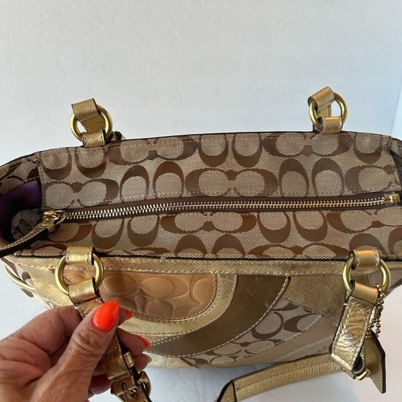 Coach NWOT Mosaic Patchwork Medium Tote - Picture 9 of 11